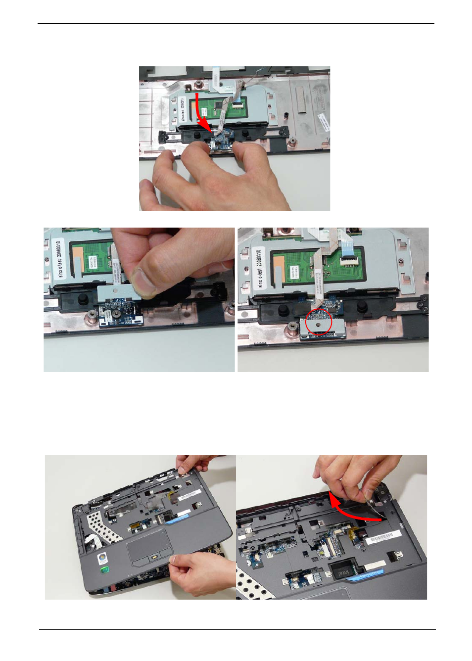 Replacing the finger print reader, Replacing the upper cover | Acer 2930 User Manual | Page 121 / 250