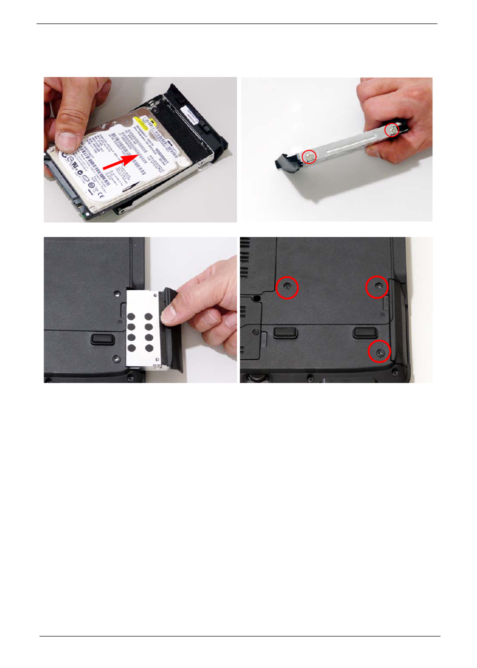 Replacing the hard disk drive module | Acer 2930 User Manual | Page 130 / 250