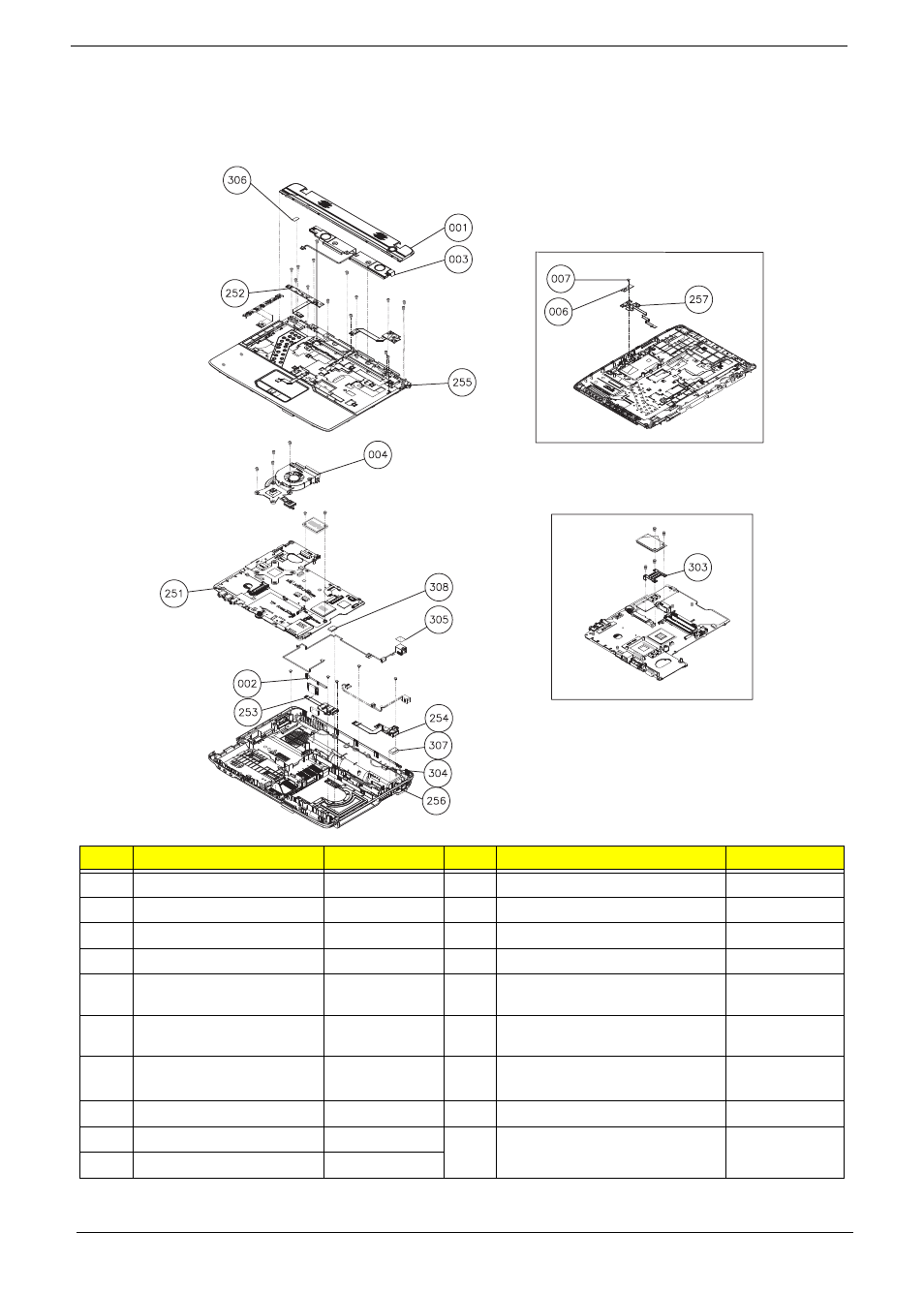 Aspire 2930 exploded diagrams, Upper/ lower cover | Acer 2930 User Manual | Page 162 / 250