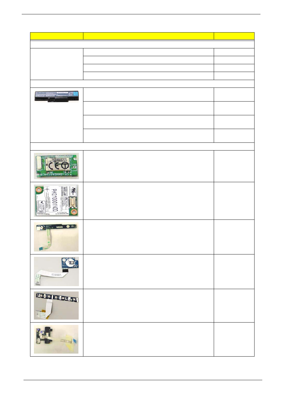 Aspire 2930 fru list | Acer 2930 User Manual | Page 164 / 250