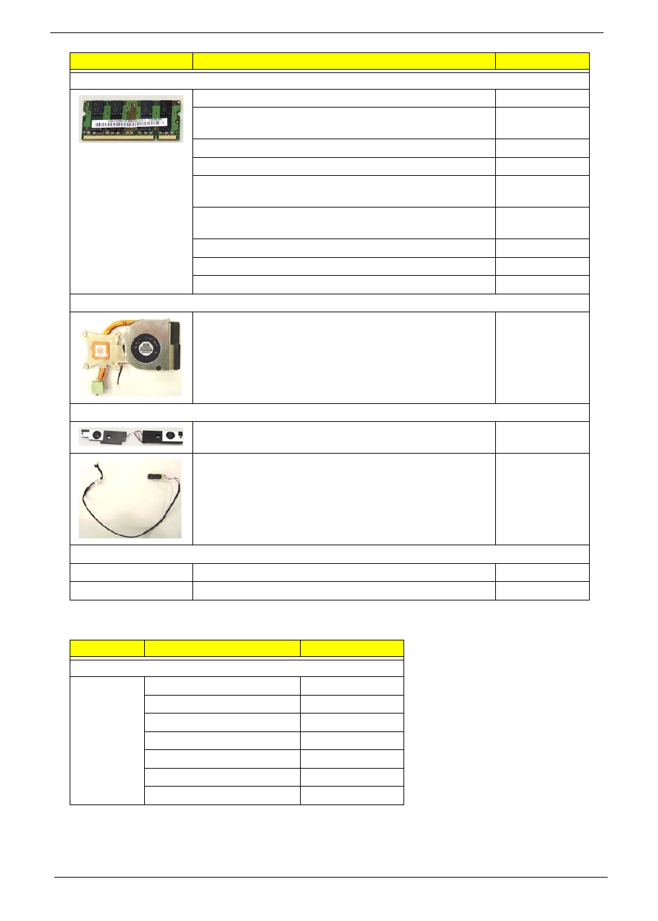 Screw list | Acer 2930 User Manual | Page 172 / 250