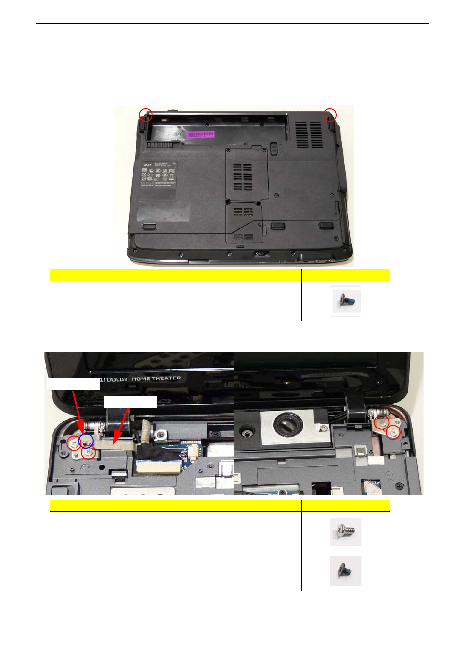 Removing the lcd module | Acer 2930 User Manual | Page 76 / 250