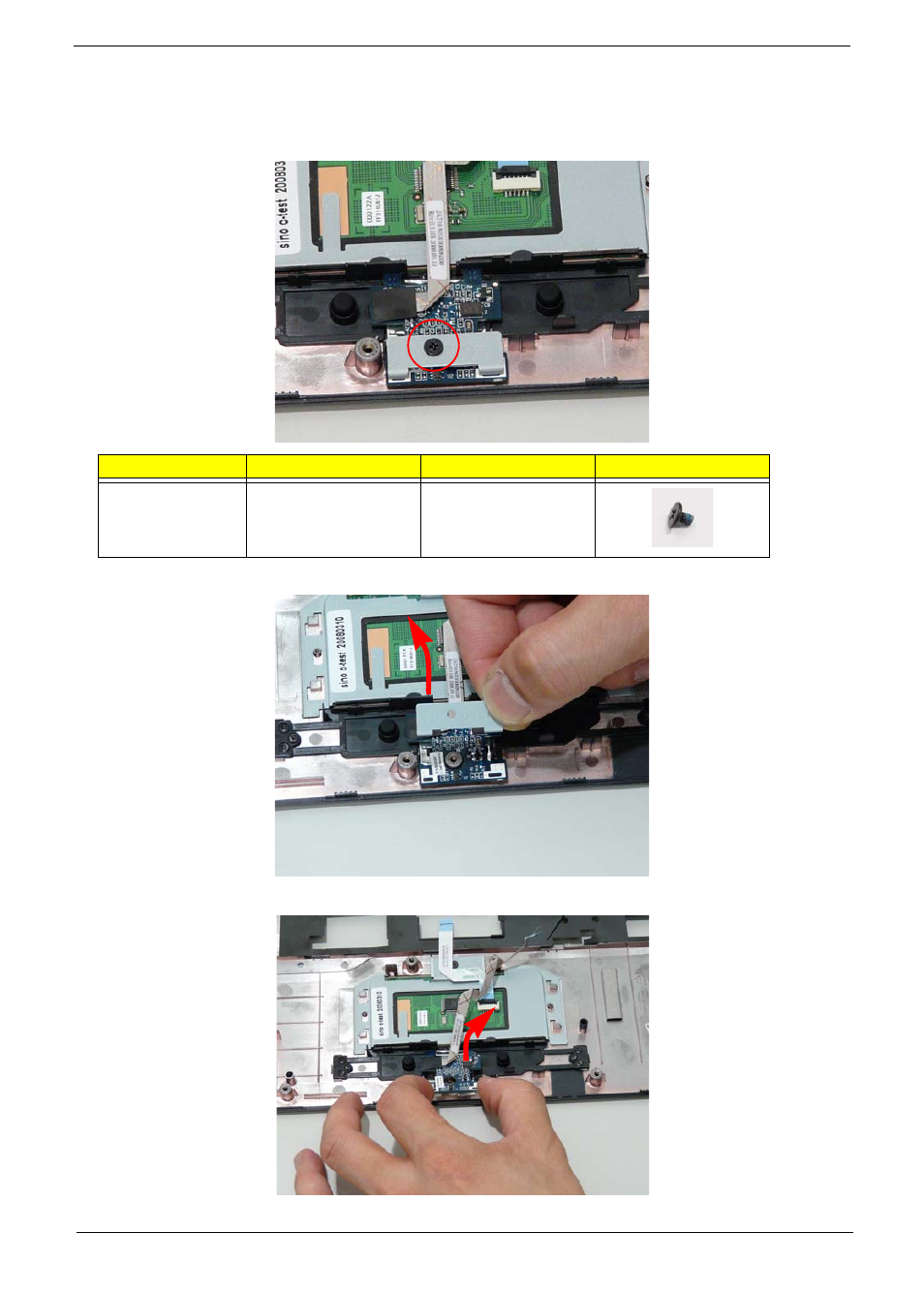 Removing the finger print reader | Acer 2930 User Manual | Page 81 / 250