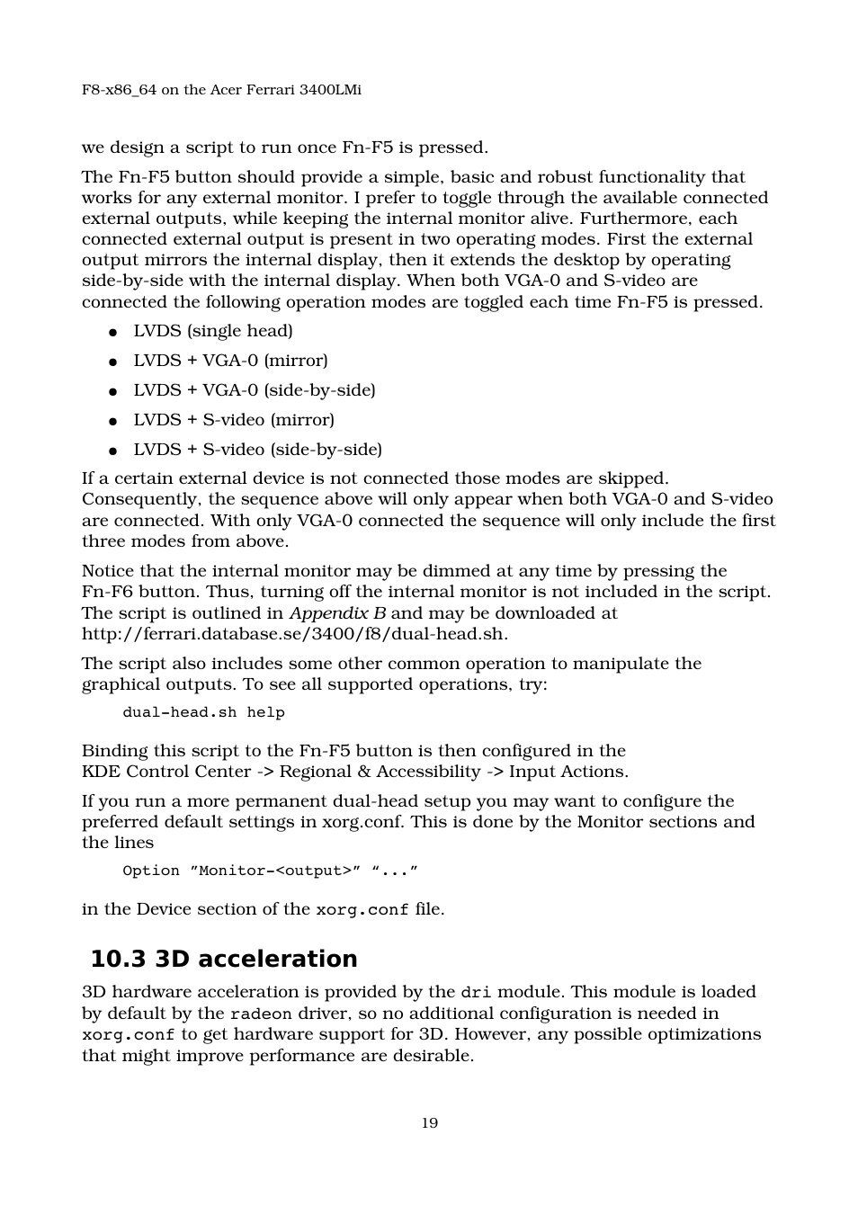 3 3d acceleration | Acer 3400LMI User Manual | Page 19 / 56