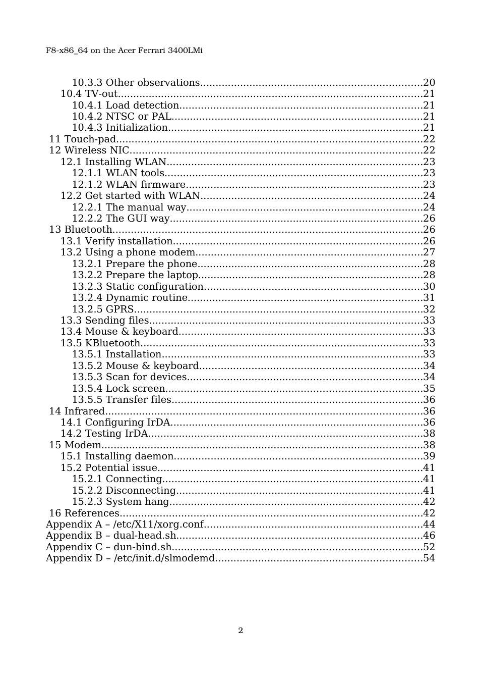 Acer 3400LMI User Manual | Page 2 / 56