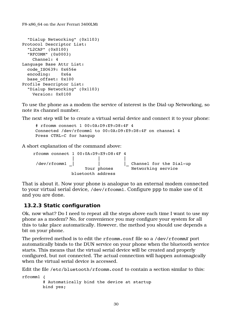 3 static configuration | Acer 3400LMI User Manual | Page 30 / 56