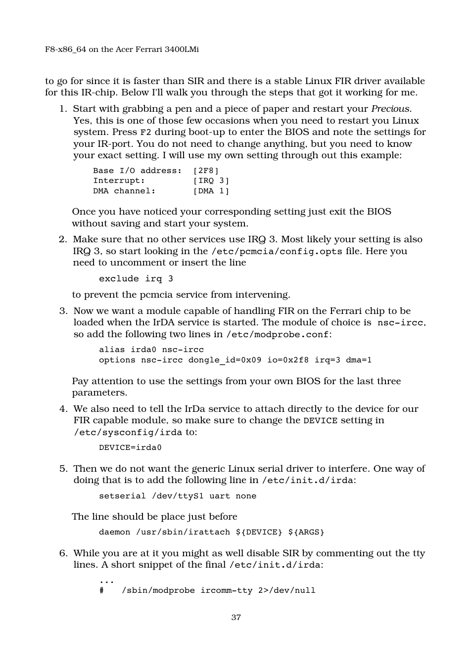 Acer 3400LMI User Manual | Page 37 / 56