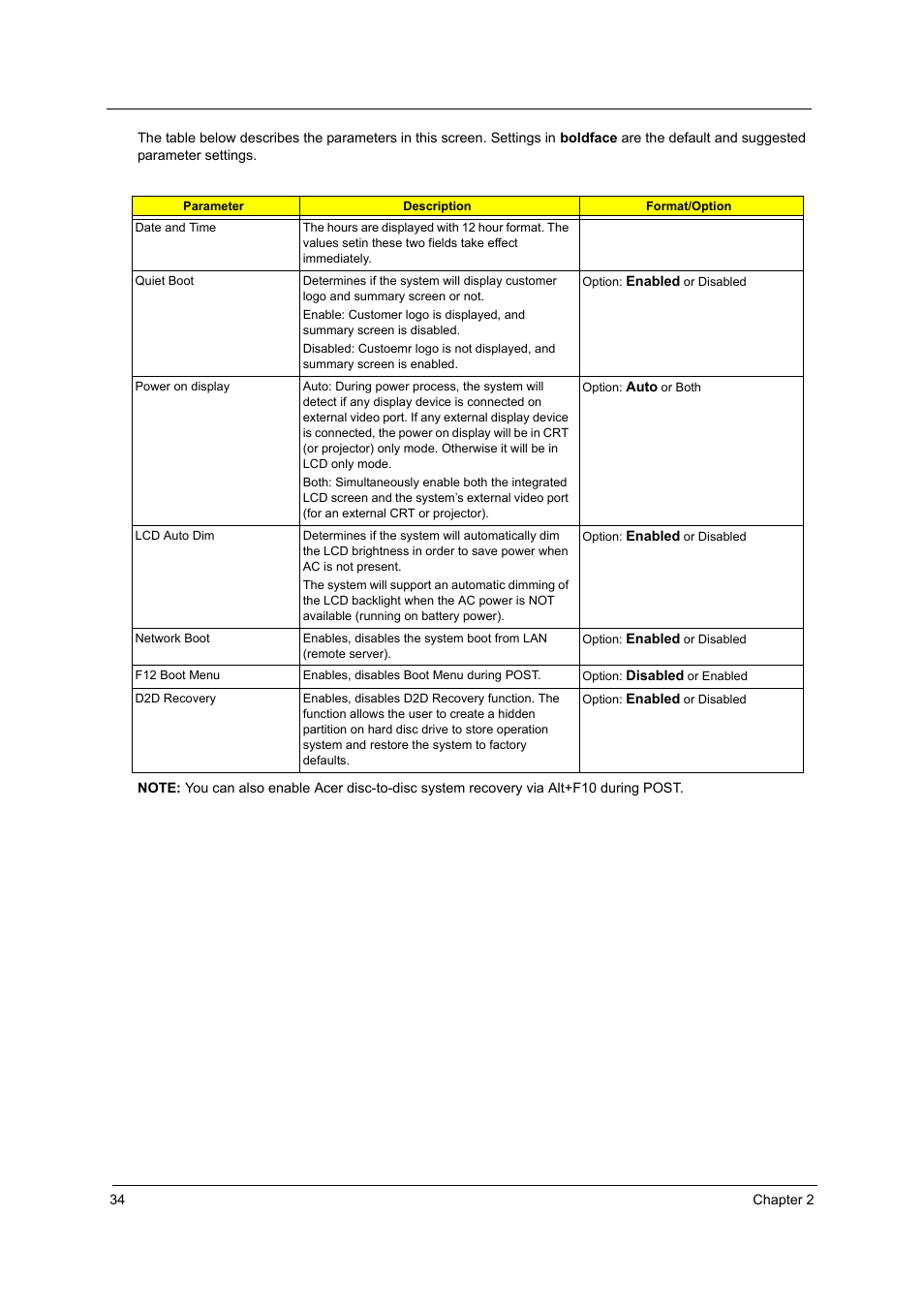 Acer 3600/5500 User Manual | Page 40 / 110