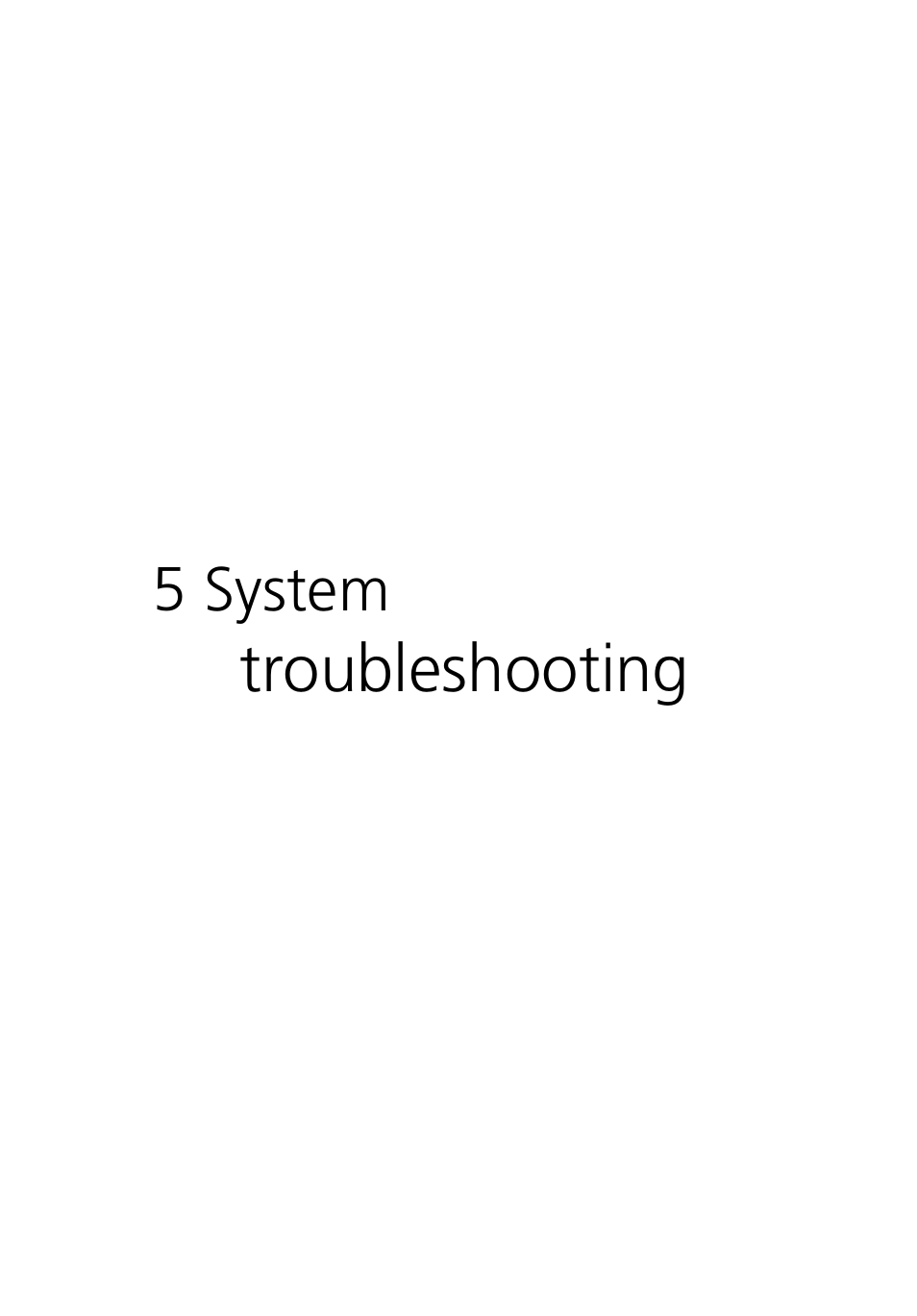 5 system troubleshooting, 5 system, Troubleshooting | Acer Altos G5450 Series User Manual | Page 113 / 150