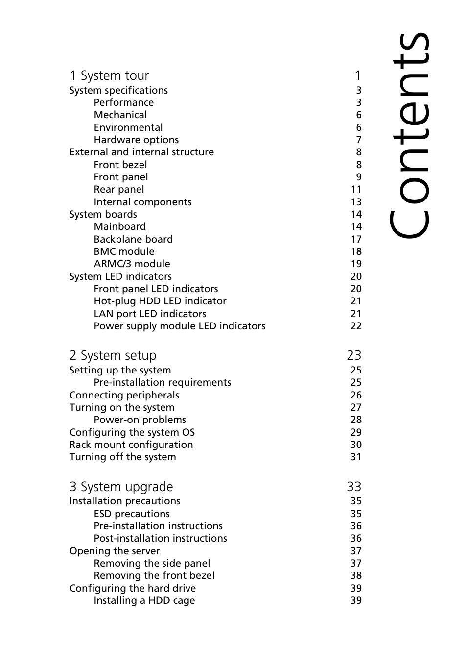 Acer Altos G5450 Series User Manual | Page 15 / 150