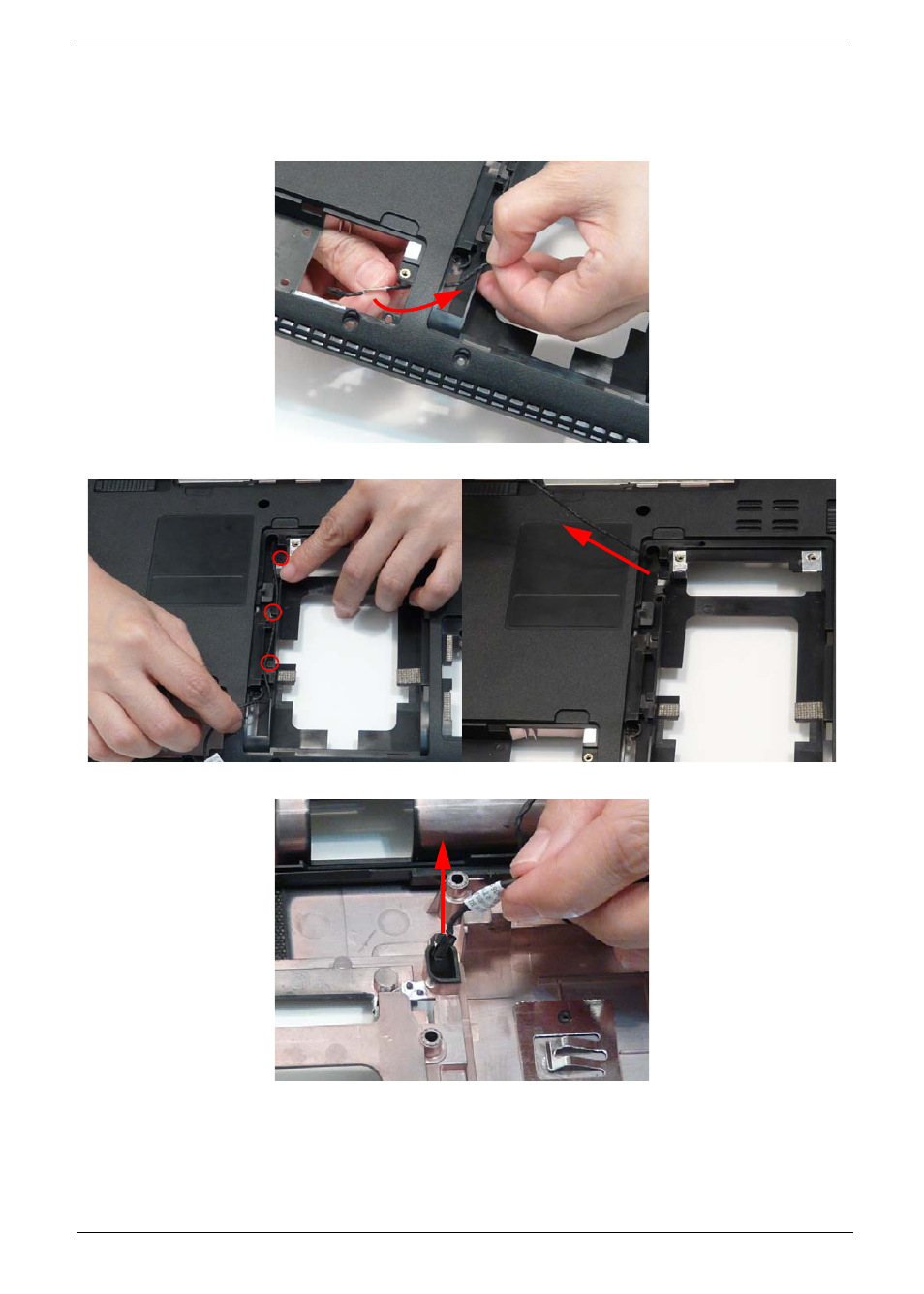 Removing the rj-11 port | Acer 4740G User Manual | Page 100 / 218