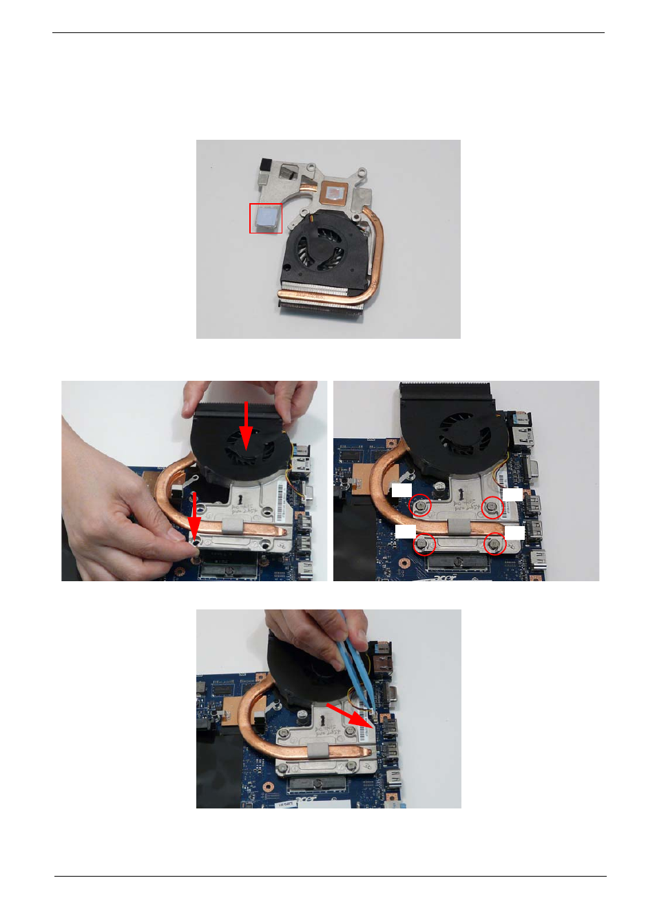 Replacing the thermal module | Acer 4740G User Manual | Page 123 / 218