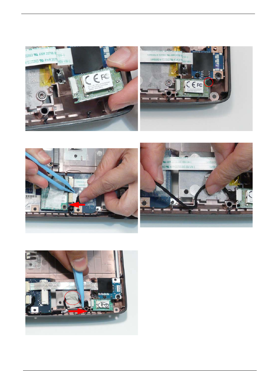 Replacing the bluetooth module | Acer 4740G User Manual | Page 126 / 218