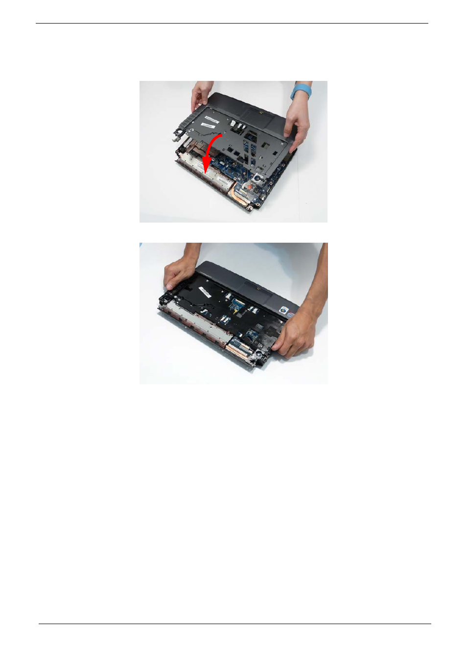 Replacing the upper cover | Acer 4740G User Manual | Page 132 / 218