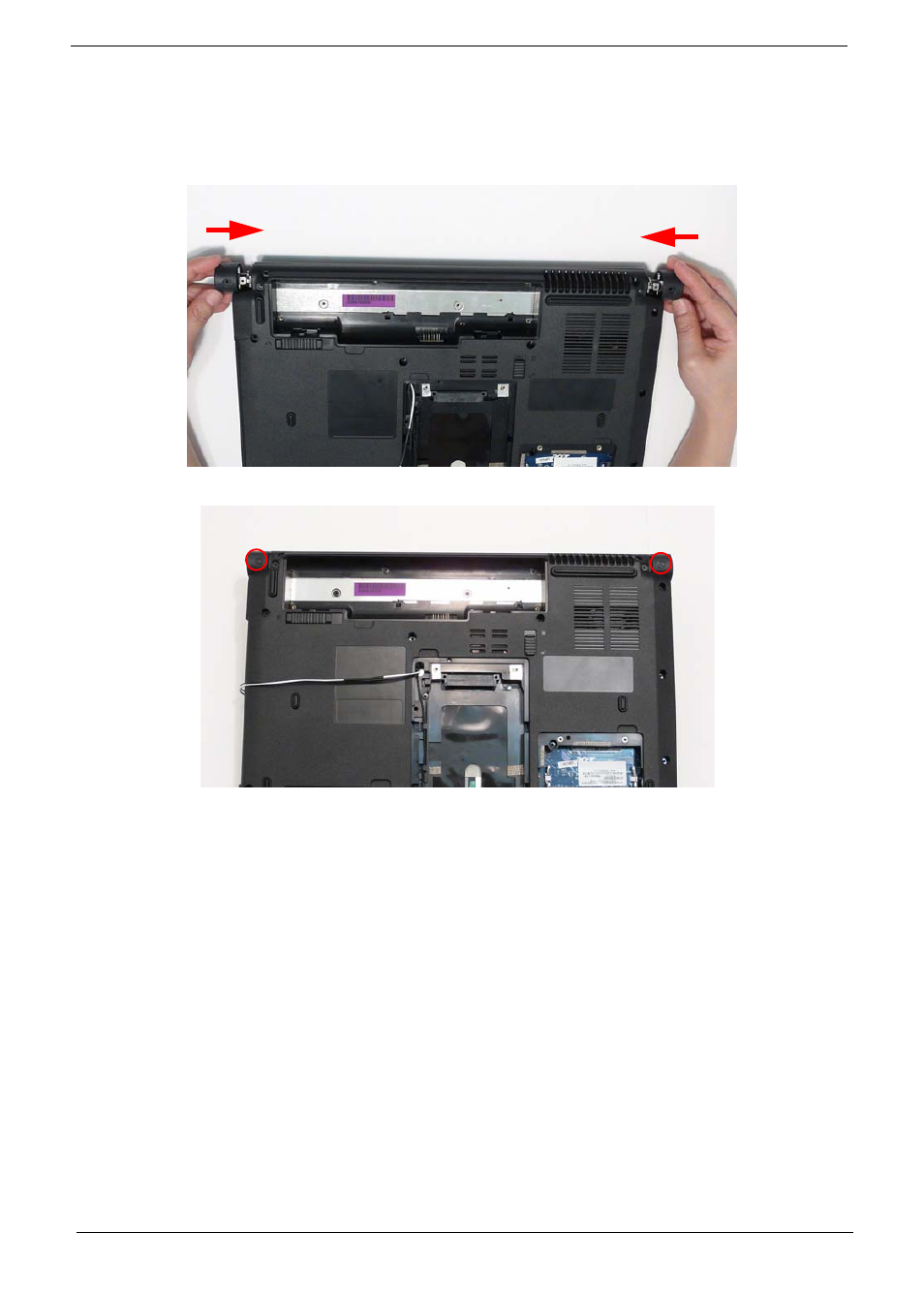 Replacing the hinge covers | Acer 4740G User Manual | Page 142 / 218