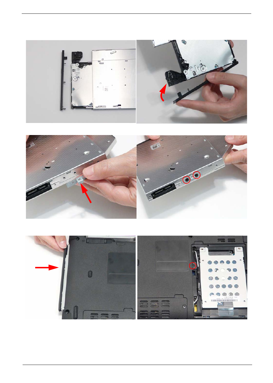 Replacing the odd module | Acer 4740G User Manual | Page 143 / 218