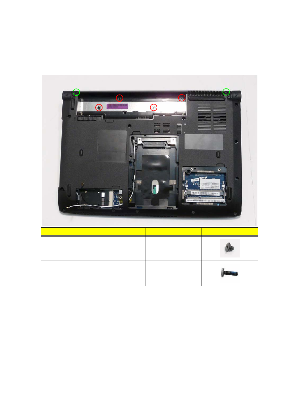 Removing the switch cover | Acer 4740G User Manual | Page 74 / 218