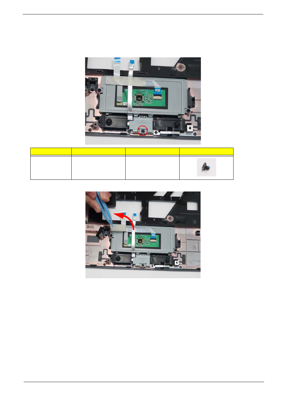 Removing the finger print reader | Acer 4740G User Manual | Page 87 / 218