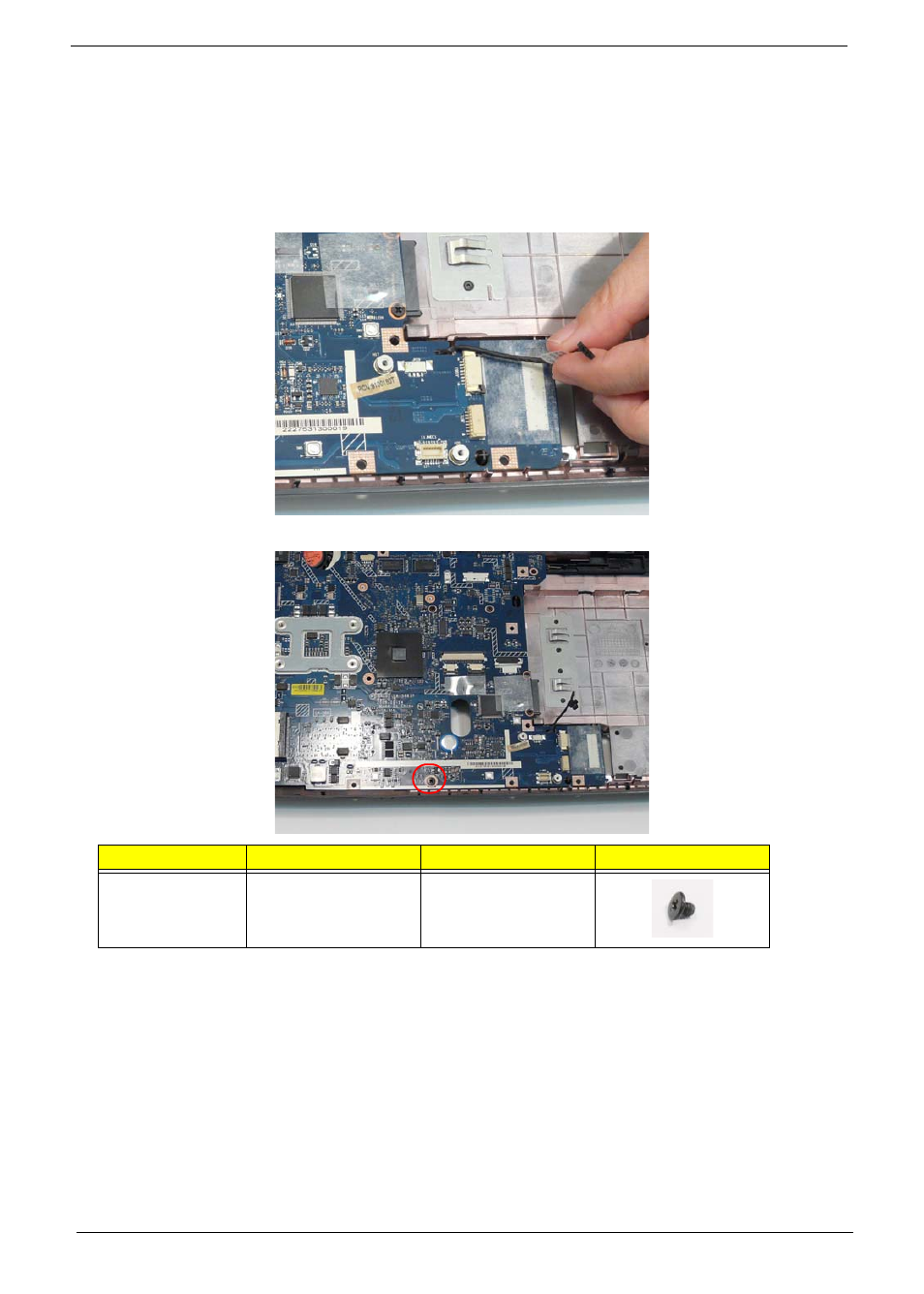 Removing the mainboard | Acer 4740G User Manual | Page 98 / 218