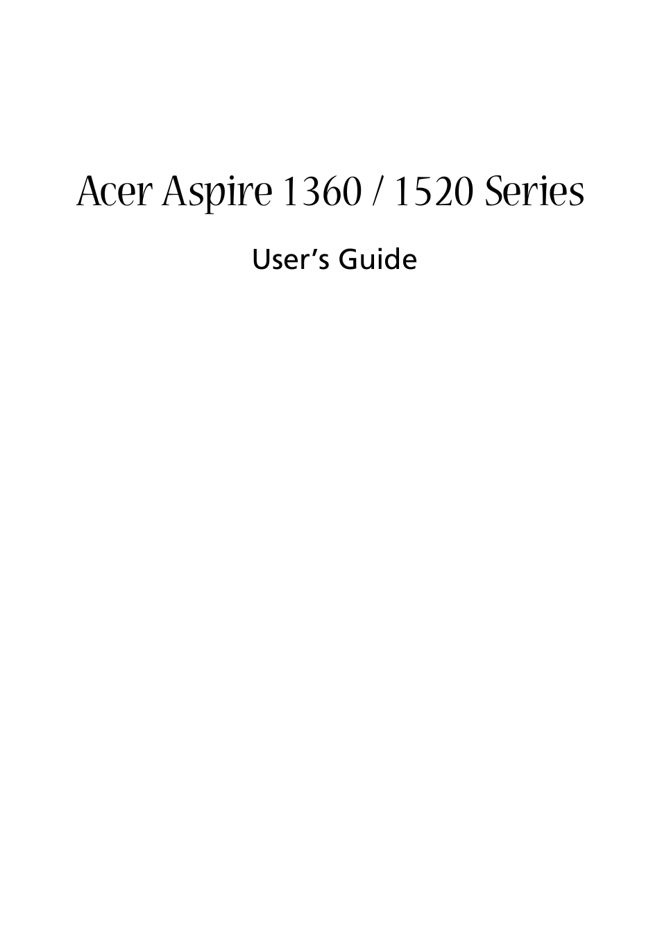 Acer 1350 User Manual | 104 pages