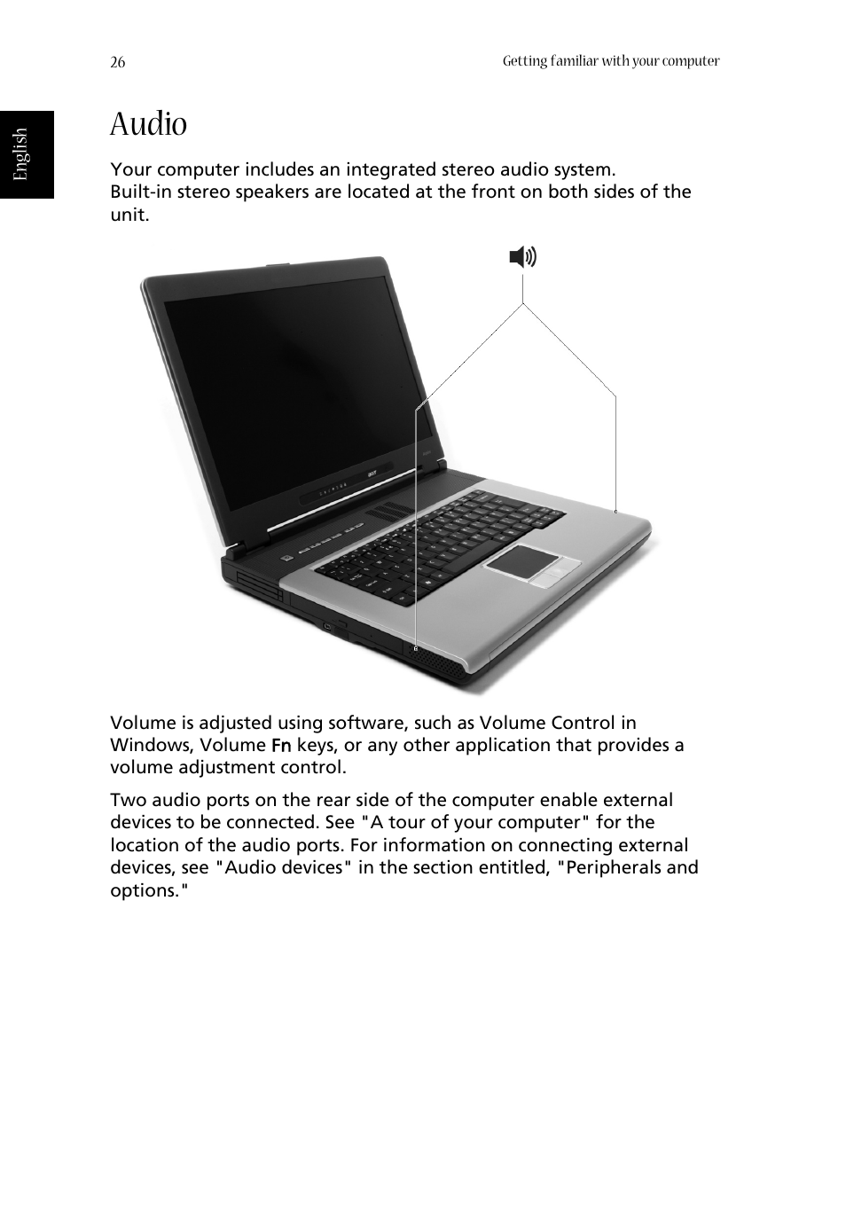 Audio | Acer 1350 User Manual | Page 36 / 104