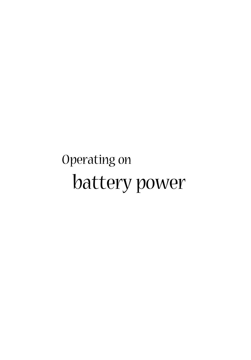 Operating on battery power, Operating on, Battery power | Acer 1350 User Manual | Page 39 / 104