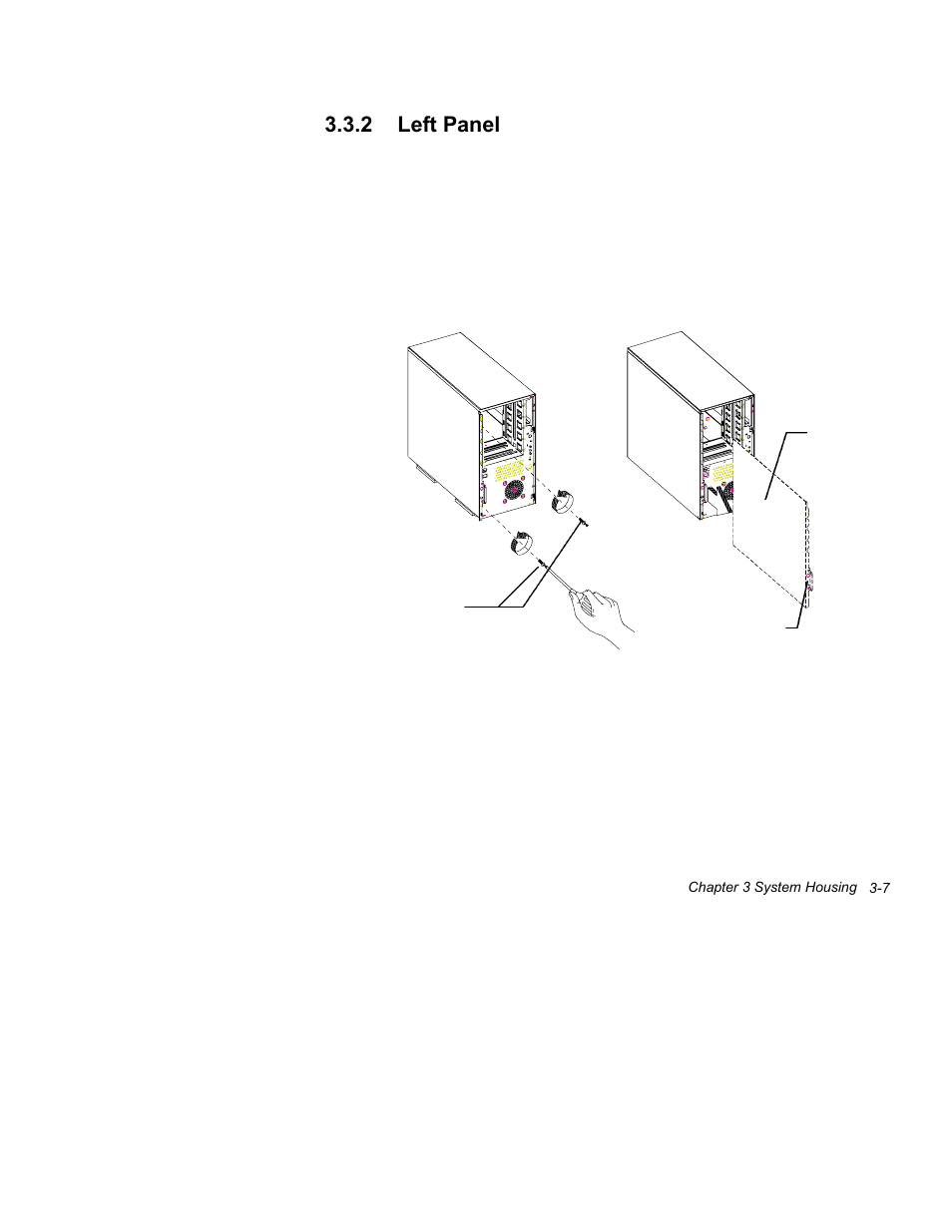 2 left panel -7, 2 left panel | Acer Altos 1100 Series User Manual | Page 101 / 114