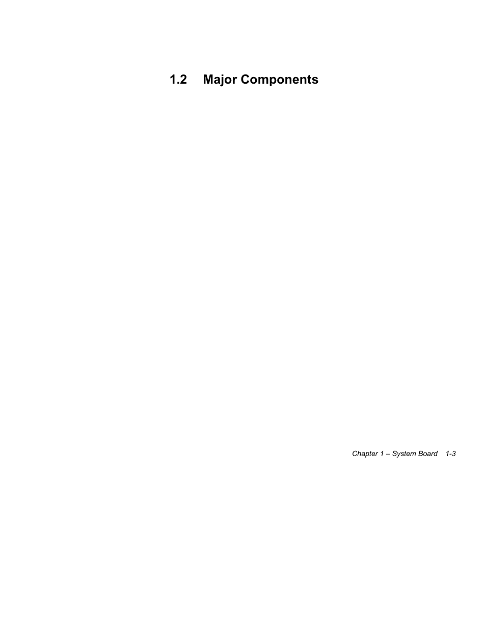 2 major, Components -3, 2 major components | Acer Altos 1100 Series User Manual | Page 17 / 114