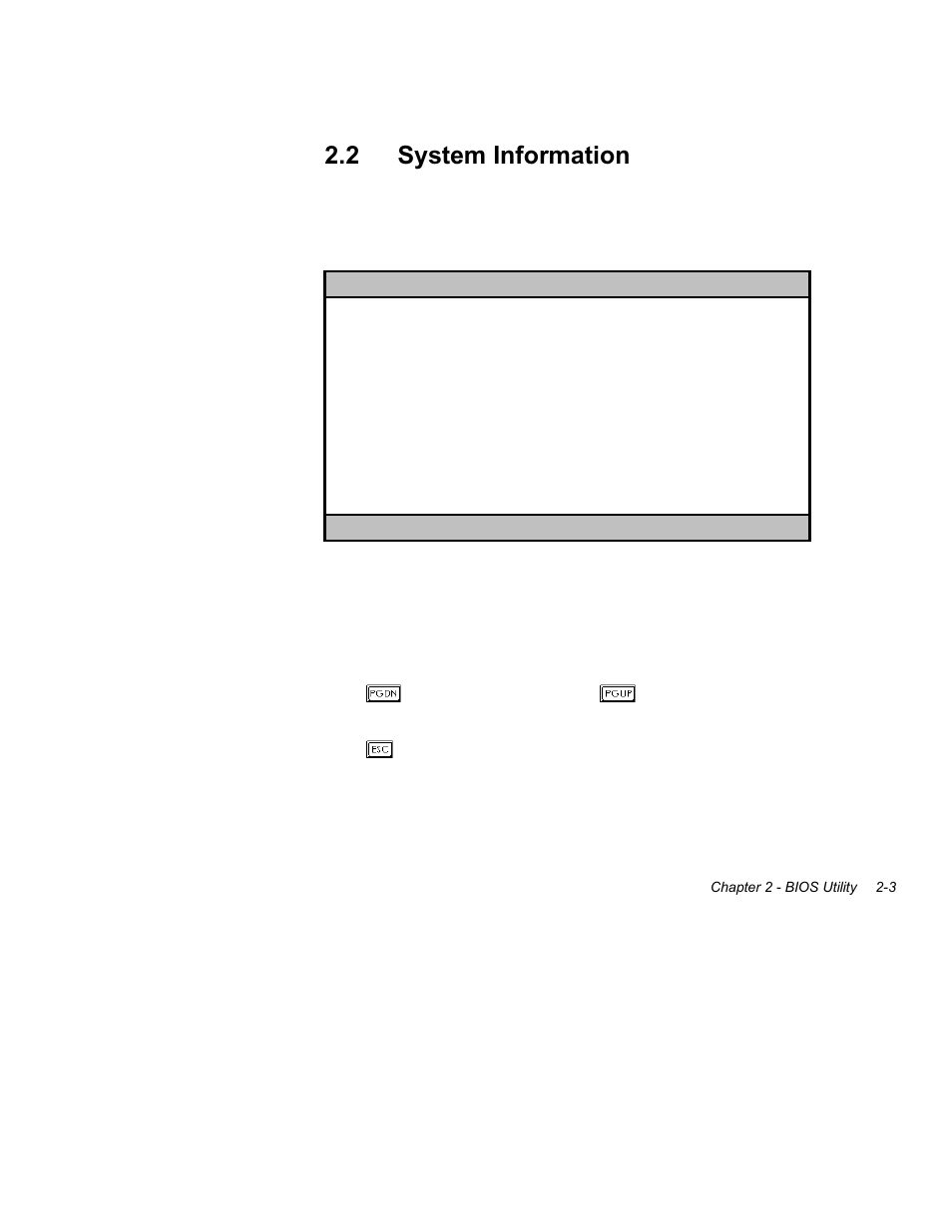 2 system, Information -3, 2 system information | Acer Altos 1100 Series User Manual | Page 45 / 114