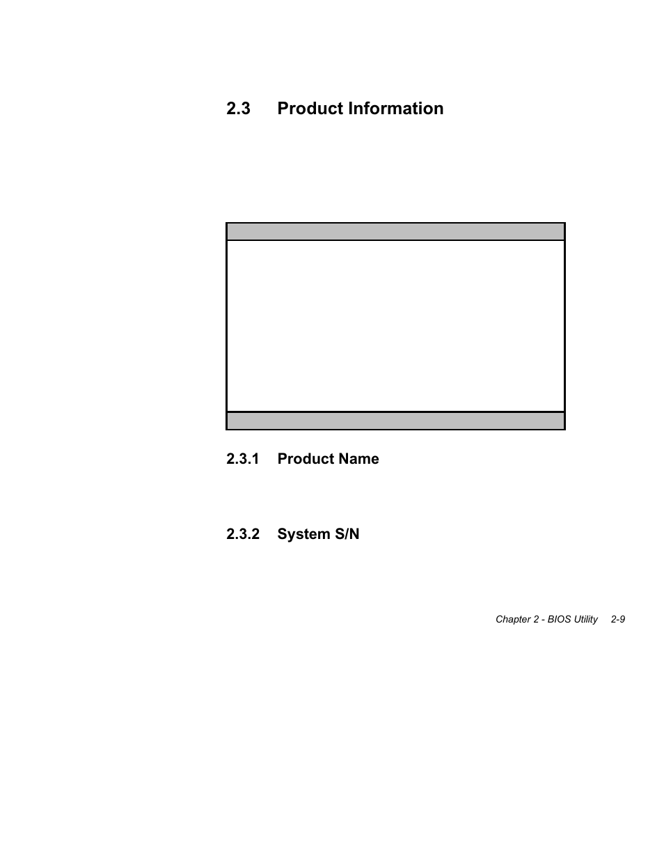3 product, Information -8, 1 product | Name -8, 2 system, S/n -8, 3 product information, 1product name, 2 system s/n | Acer Altos 1100 Series User Manual | Page 51 / 114