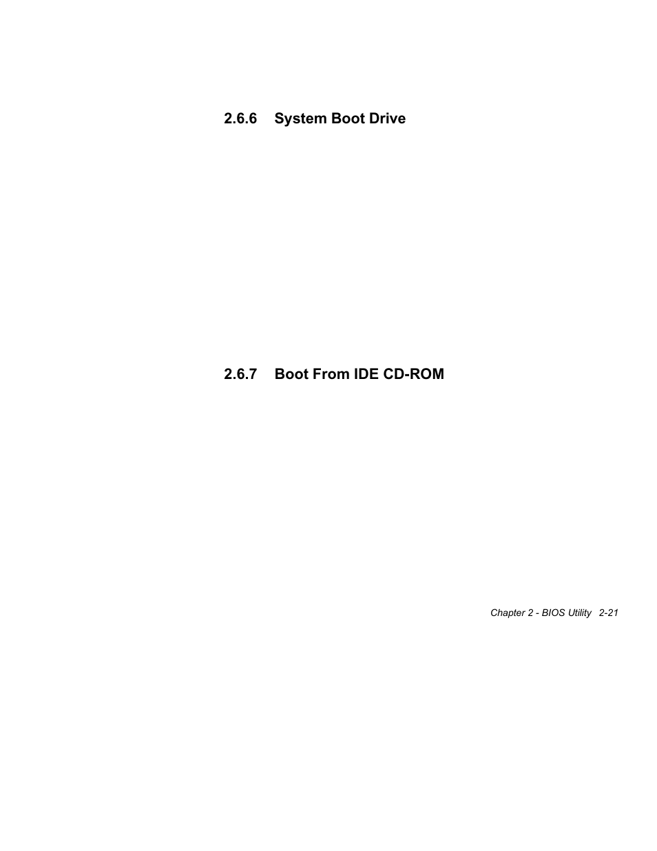 6 system boot drive -20, 7 boot from ide cd-rom -20 | Acer Altos 1100 Series User Manual | Page 63 / 114