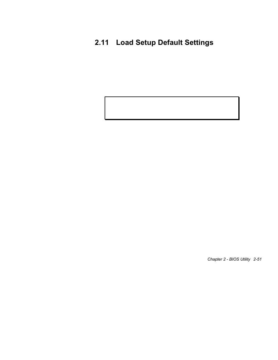 11 load setup default settings -48, 11 load setup default settings | Acer Altos 1100 Series User Manual | Page 93 / 114