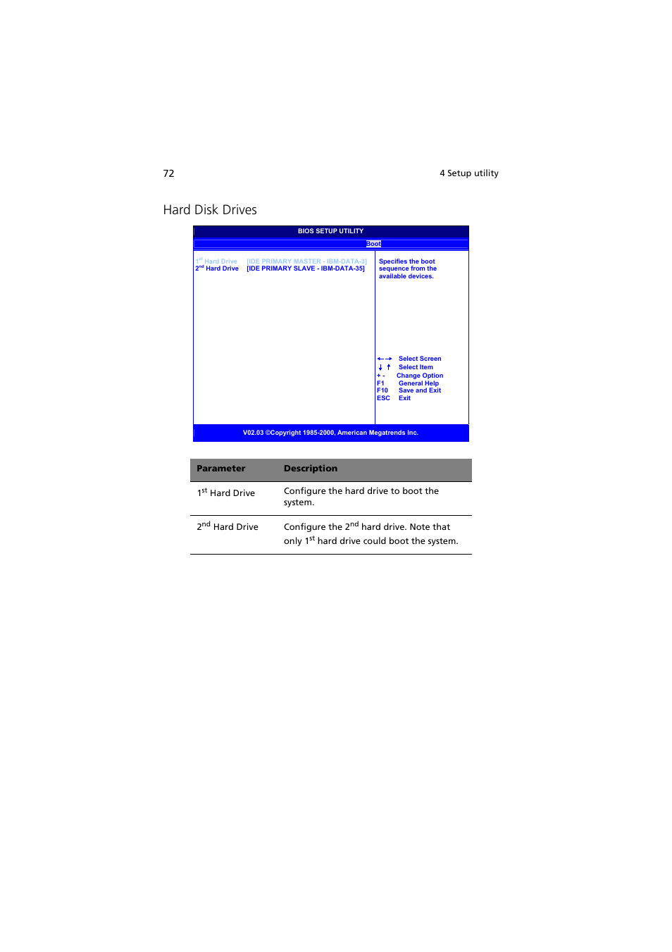 Hard disk drives | Acer Altos G300 User Manual | Page 84 / 108