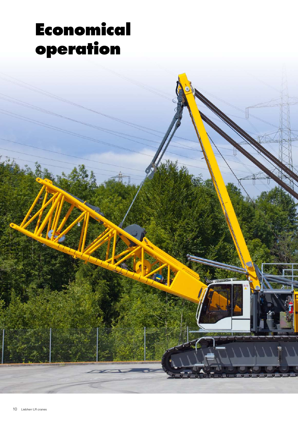 Economical operation | Liebherr LR 1130 User Manual | Page 10 / 28