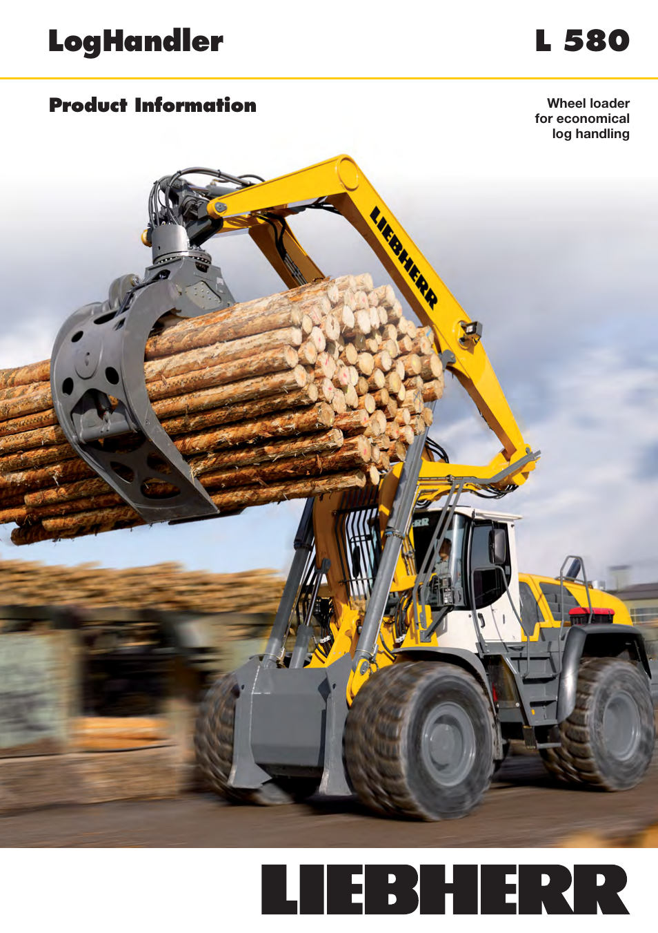 Liebherr L 580 LogHandler User Manual | 8 pages