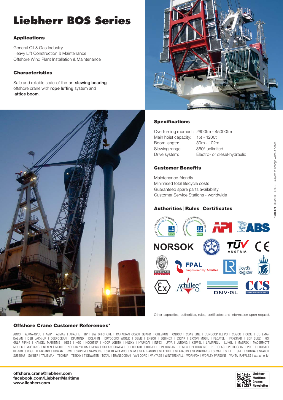Liebherr bos series | Liebherr BOS 14000 User Manual | Page 2 / 2