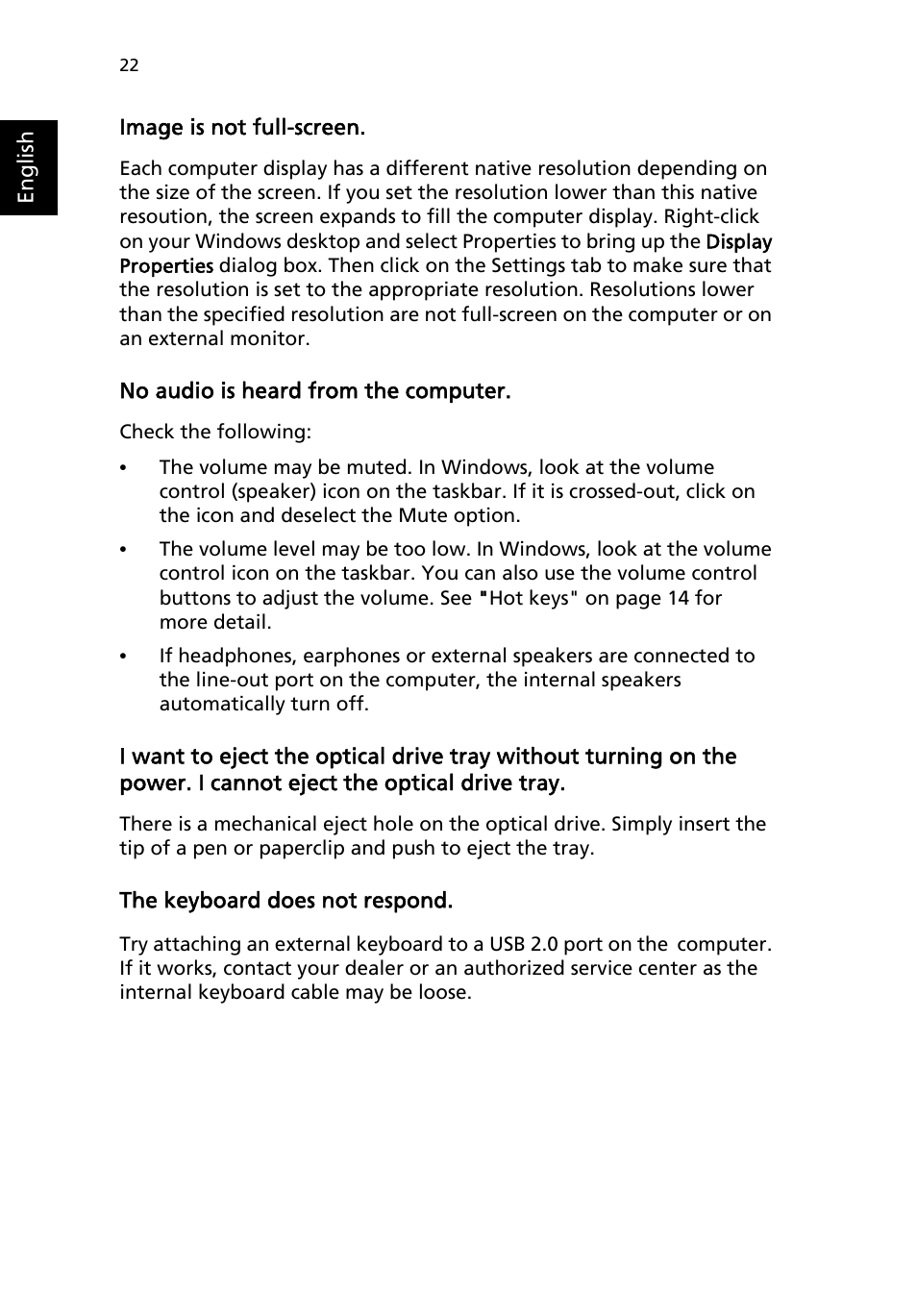 Acer 4150 Series User Manual | Page 30 / 70