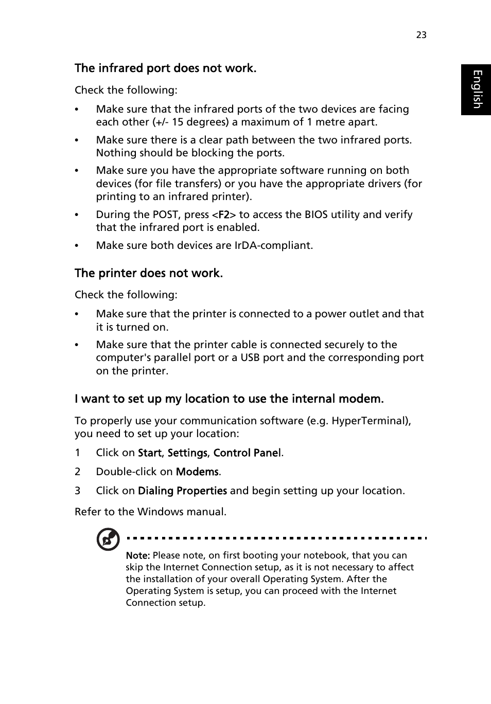 Acer 4150 Series User Manual | Page 31 / 70
