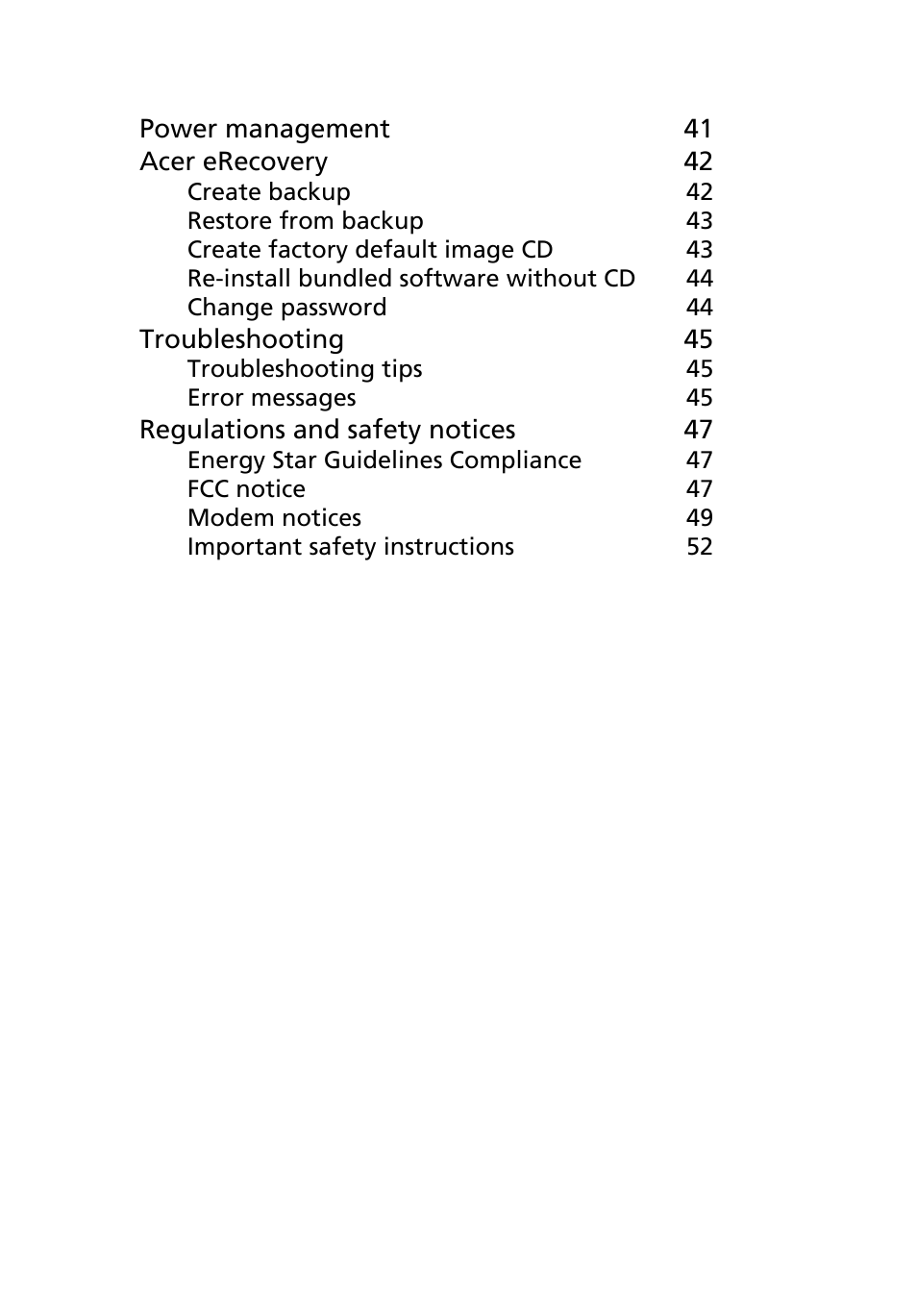 Acer 4150 Series User Manual | Page 8 / 70