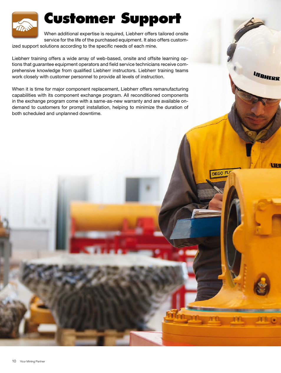 Customer support | Liebherr R 996 B User Manual | Page 10 / 28