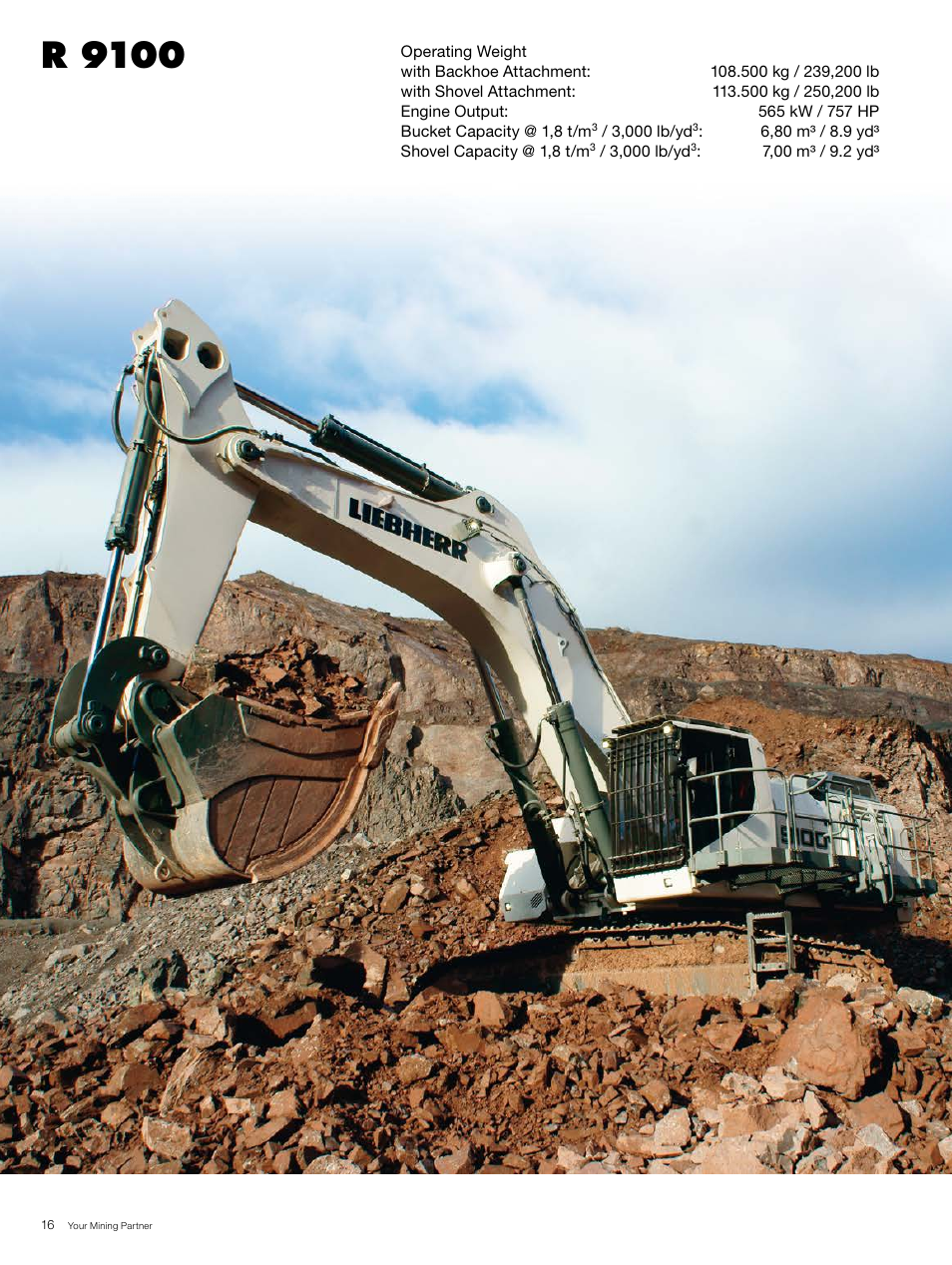 R 9100 | Liebherr R 996 B User Manual | Page 16 / 28