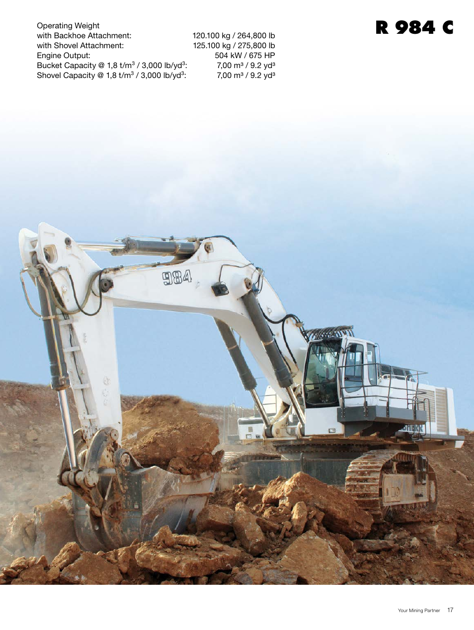 R 984 c | Liebherr R 996 B User Manual | Page 17 / 28