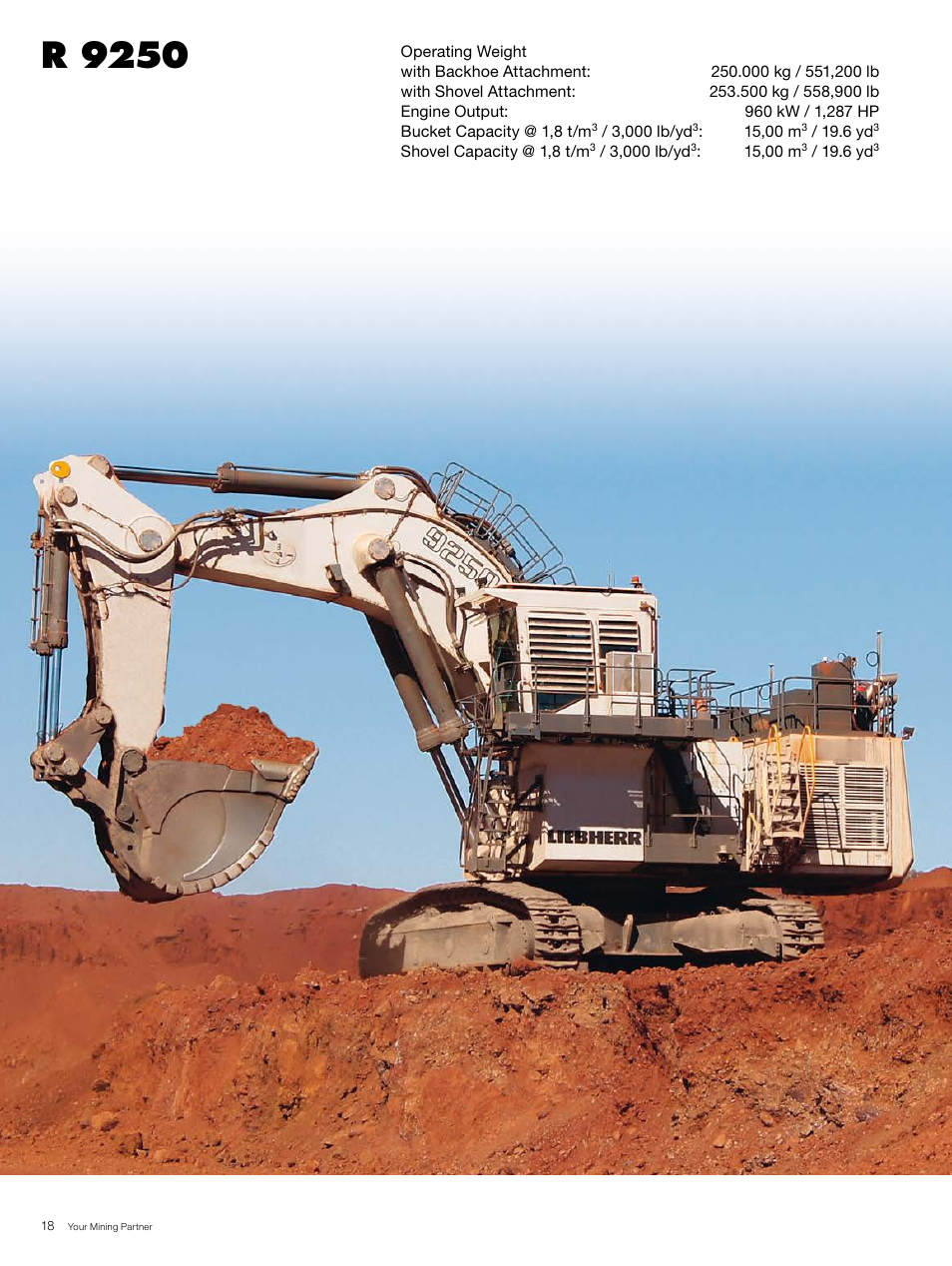 R 9250 | Liebherr R 996 B User Manual | Page 18 / 28