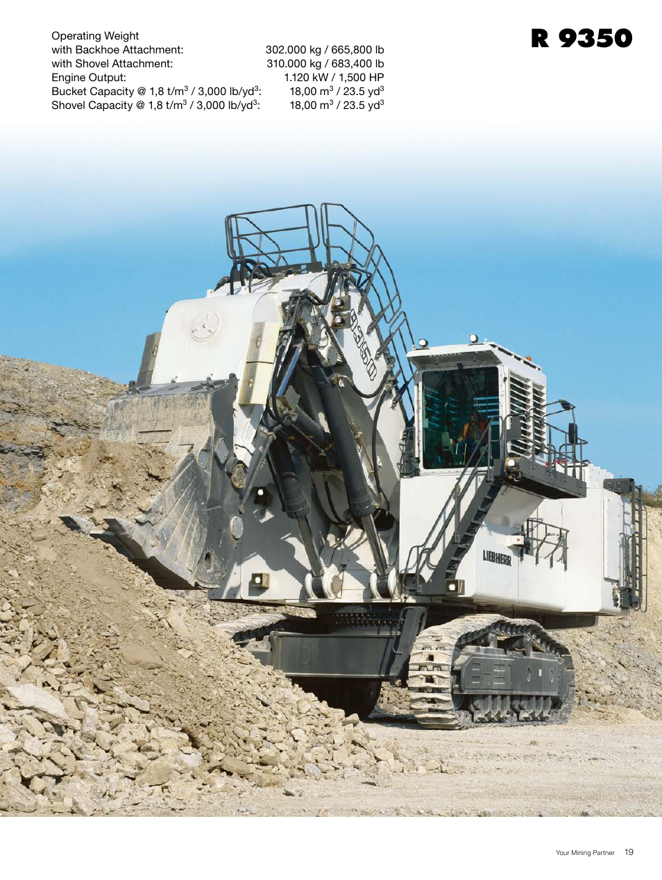 R 9350 | Liebherr R 996 B User Manual | Page 19 / 28