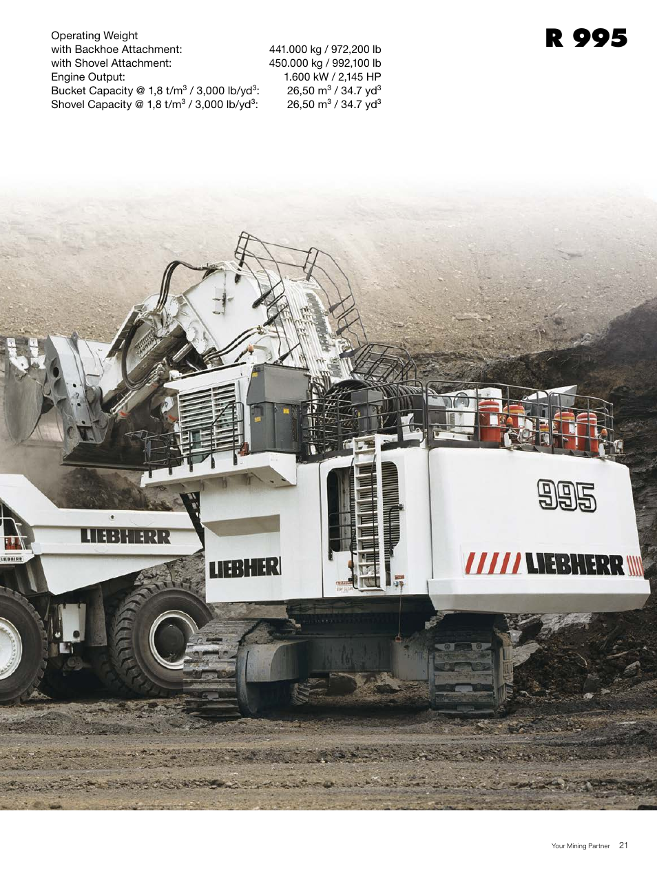 R 995 | Liebherr R 996 B User Manual | Page 21 / 28