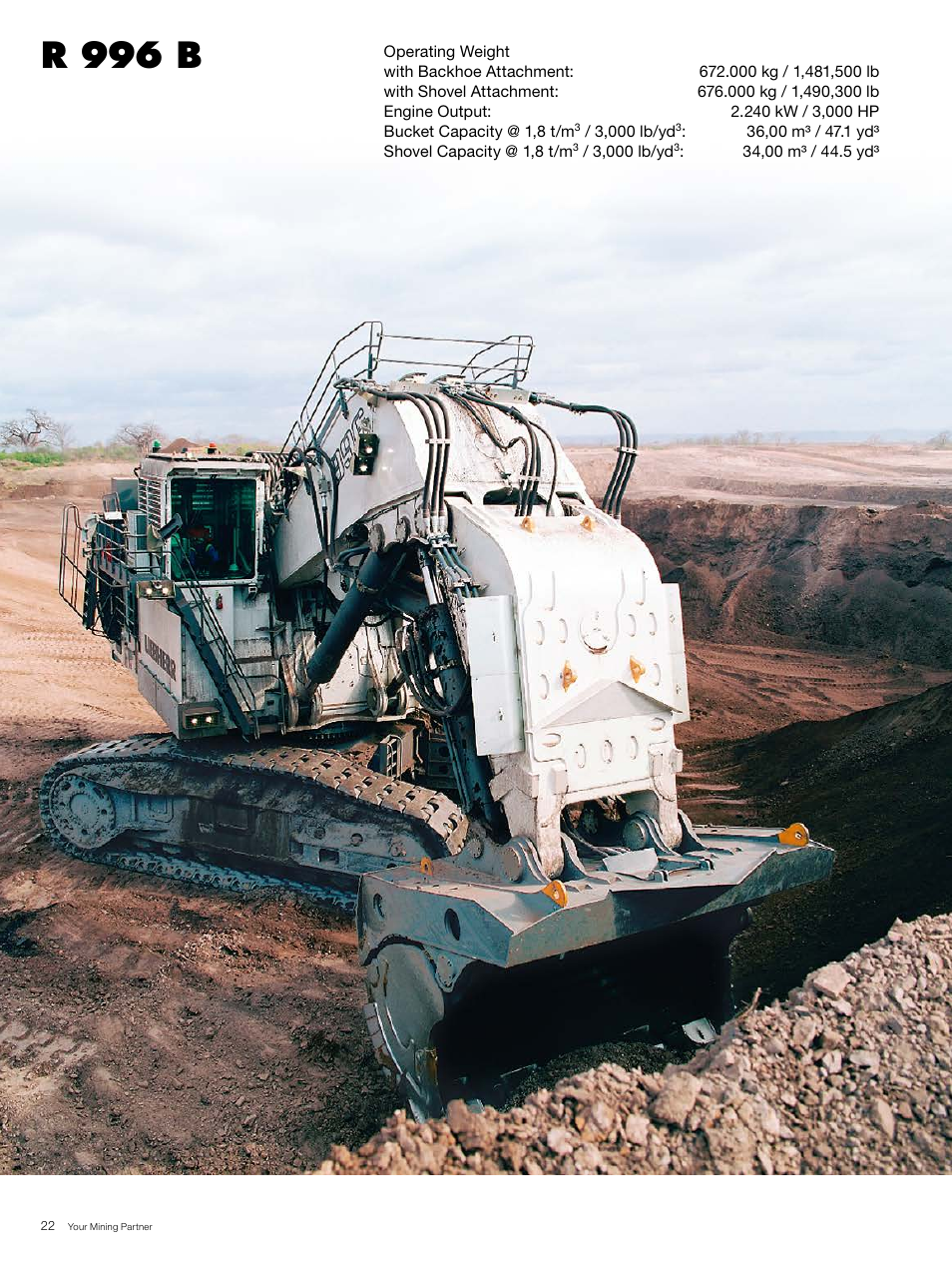 R 996 b | Liebherr R 996 B User Manual | Page 22 / 28