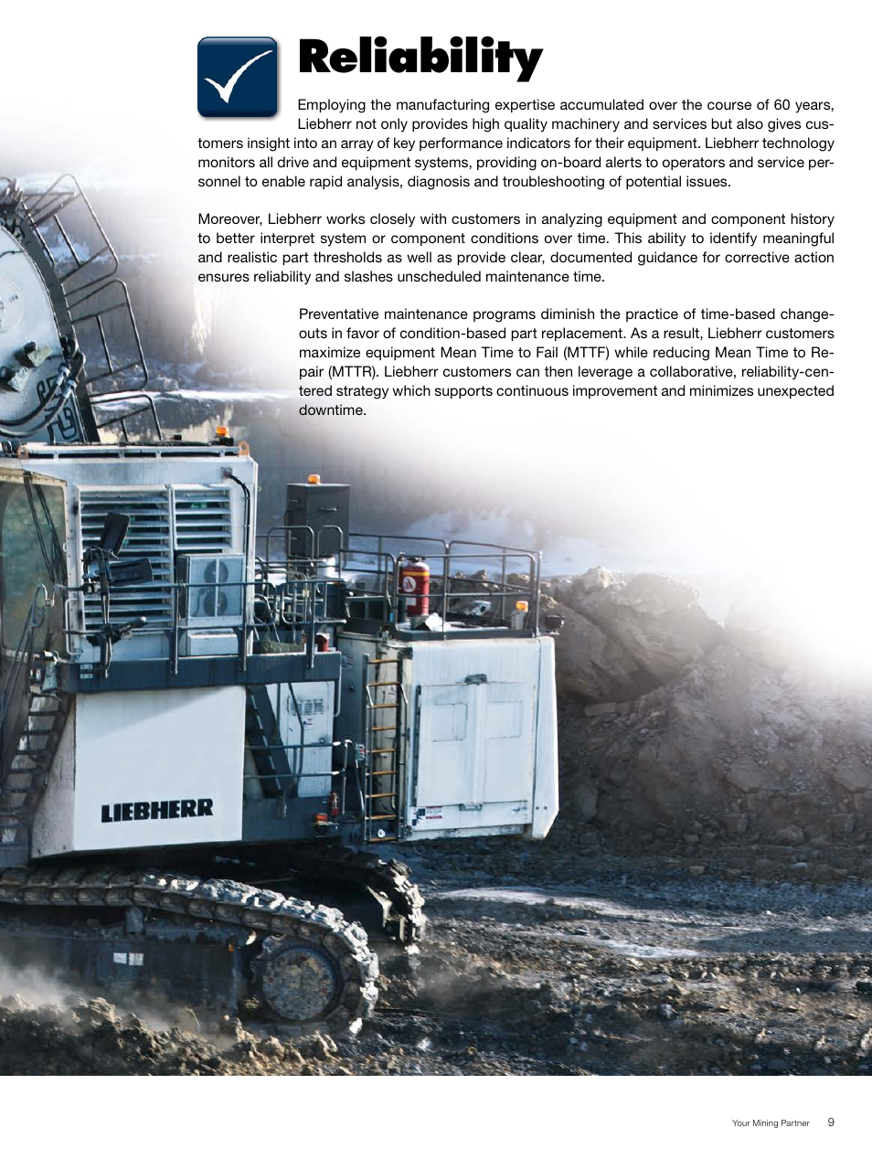 Reliability | Liebherr R 996 B User Manual | Page 9 / 28