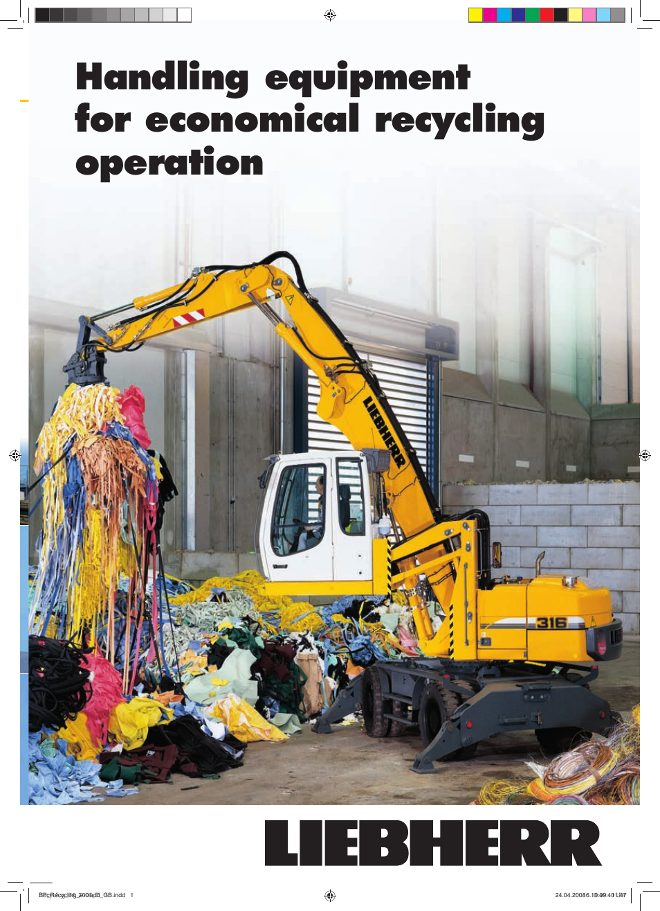 Liebherr EP 954 C Stationary Material Handler User Manual | 12 pages