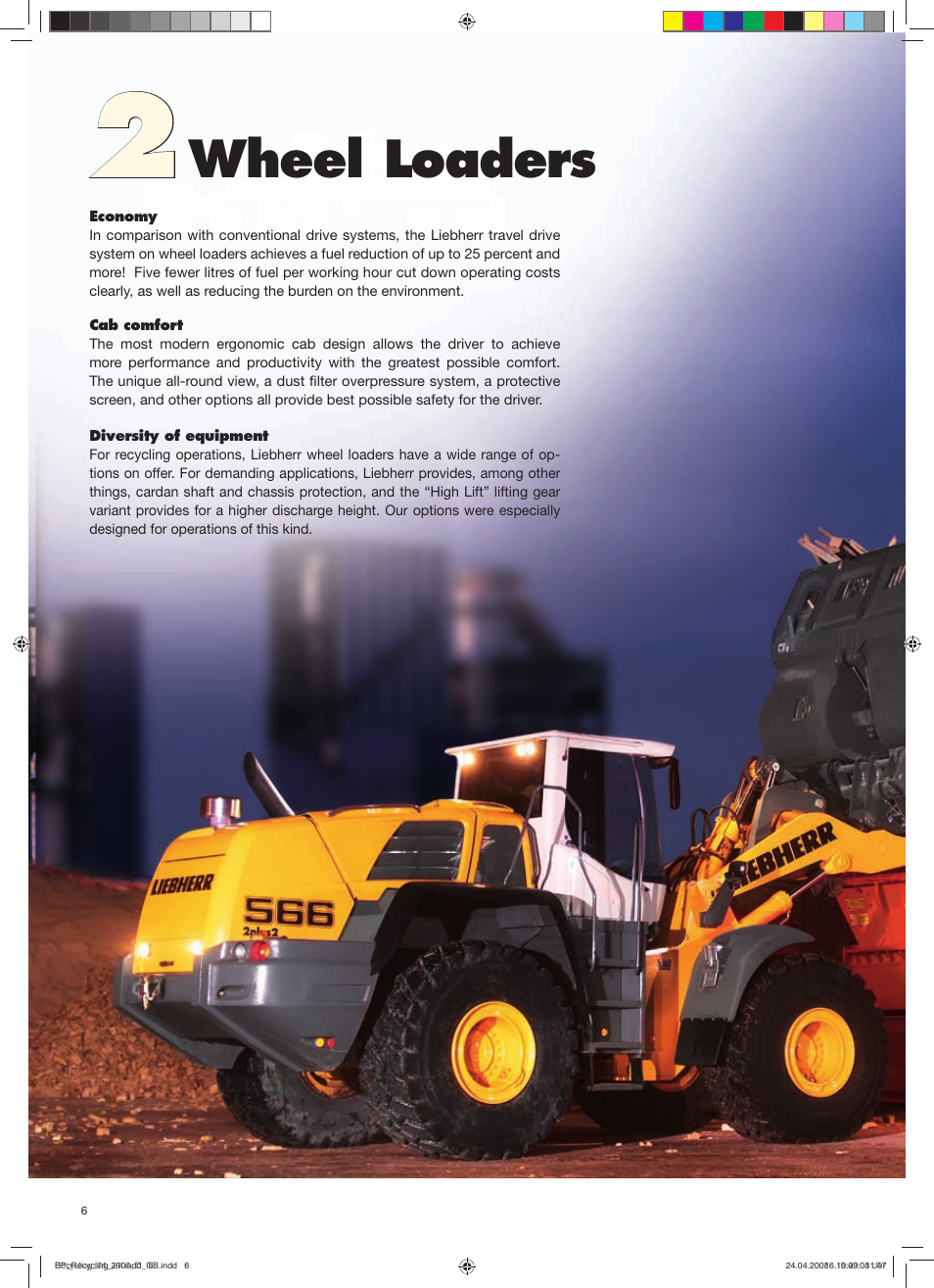 Wheel loaders | Liebherr EP 954 C Stationary Material Handler User Manual | Page 6 / 12