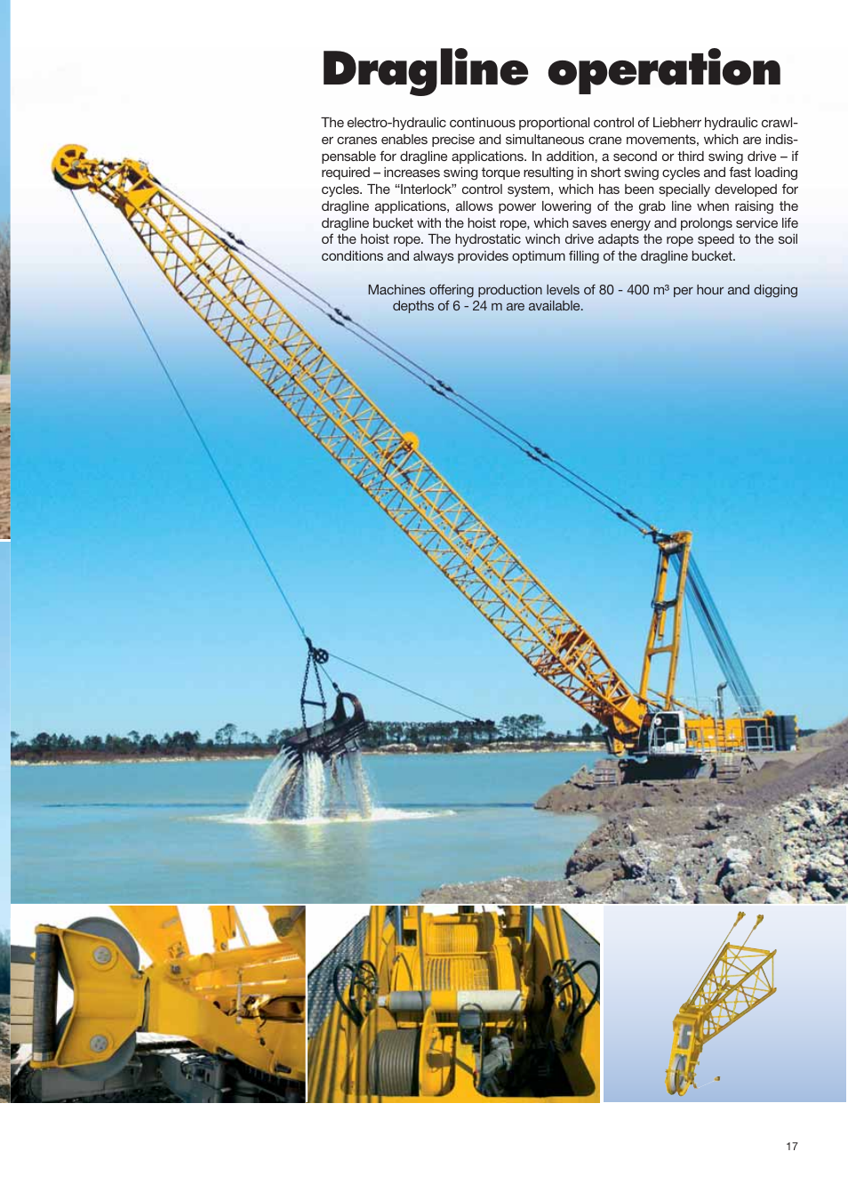 Hydro_montage_engl 17.pdf, Dragline operation | Liebherr HS 825 HD Litronic User Manual | Page 17 / 40